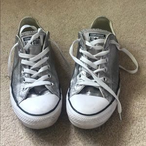 Silver converse